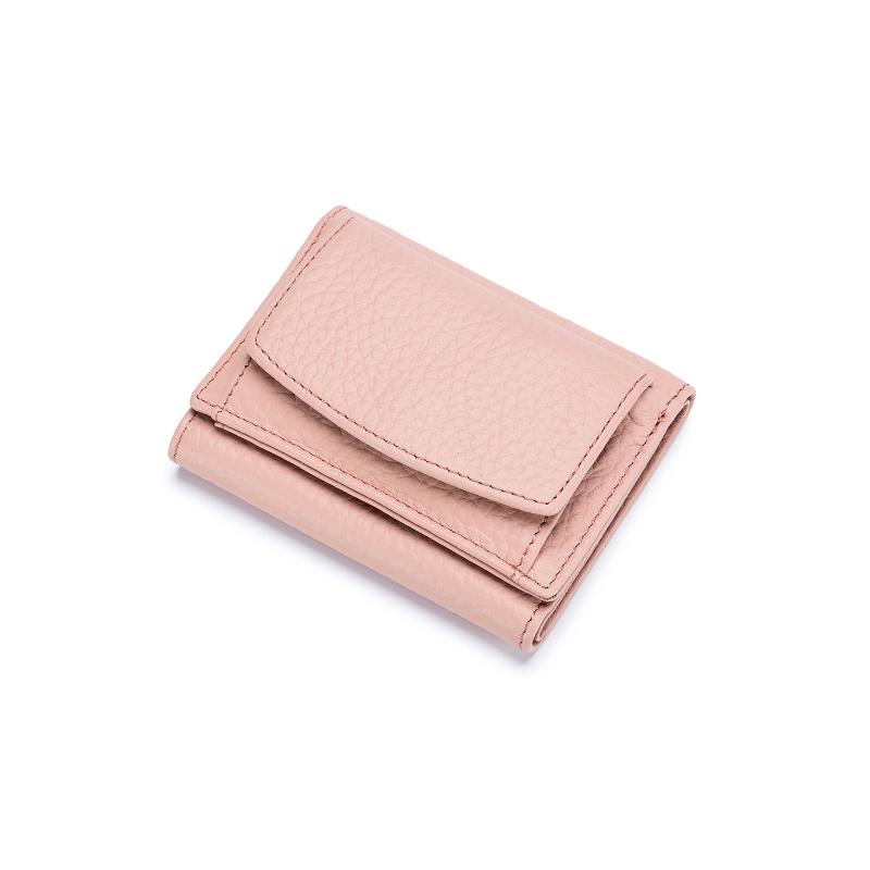 Compact RFID Blocking Leather Wallet for Women – Snap-Close Coin Purse with Card Slots & RFID Shield for Everyday Carry
