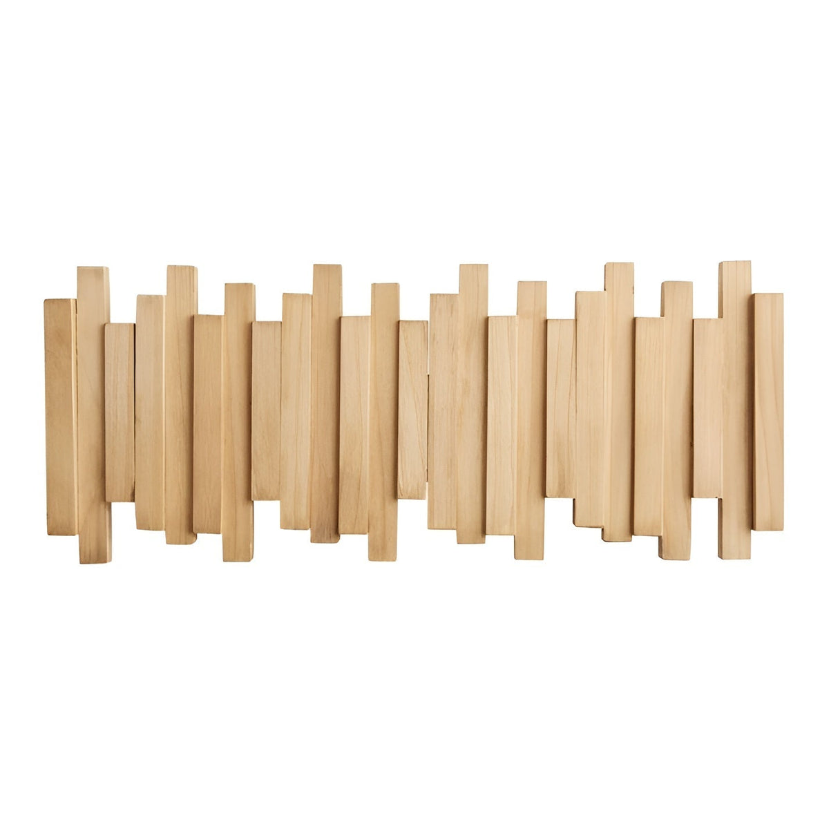 Elegant Wall Mounted Coat Rack with Foldable Hooks | Space-Saving Design for Organized Entryways