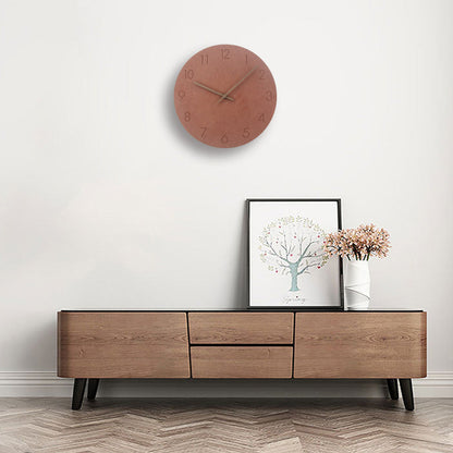 Minimalist Wall Clock Decor | Silent 29 cm Wood Clock with Elegant Scandinavian Design for Tranquil Spaces