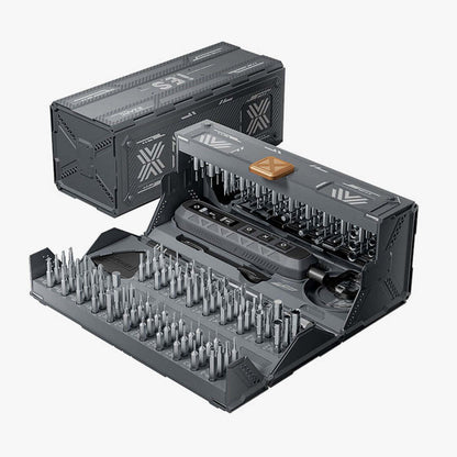 Complete DIY Tool Kit | 181-Piece Electric Screwdriver Set with Ergonomic Handle | Rechargeable Battery for Effortless Repairs