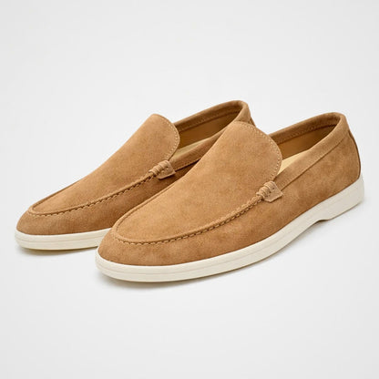 Men's Slip-On Loafers Suede-Look Casual Dress Shoes for Everyday Comfort & Style