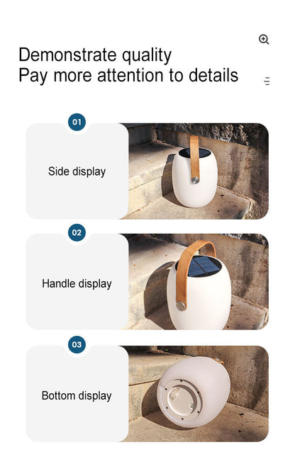 Solar-Powered Color-Changing LED Garden Lantern with Remote Control – 16 Hues, Waterproof Design for Yard, Deck & Camping – 5W Rechargeable