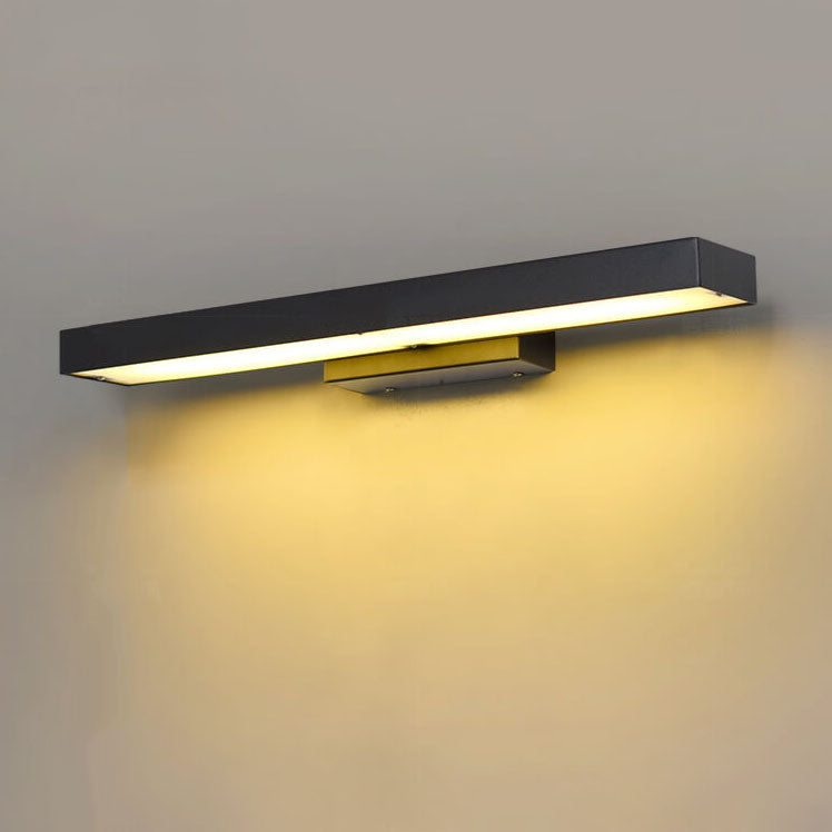 Exterior Sconce Light 19W LED Black Stainless Steel Weather-Resistant 15.8 Inch for Patio Garden Pathway Entry Security Hardwired 3000K Glow