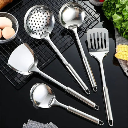 SteelMaster Set - Stainless Steel Cooking Utensils - Durable Design - Kitchen Essentials