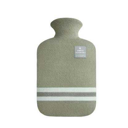 Hot Water Bottle with Knit Cover – 34 fl oz Cozy Heat Therapy for Winter Warmth, Cramps & Muscle Relief