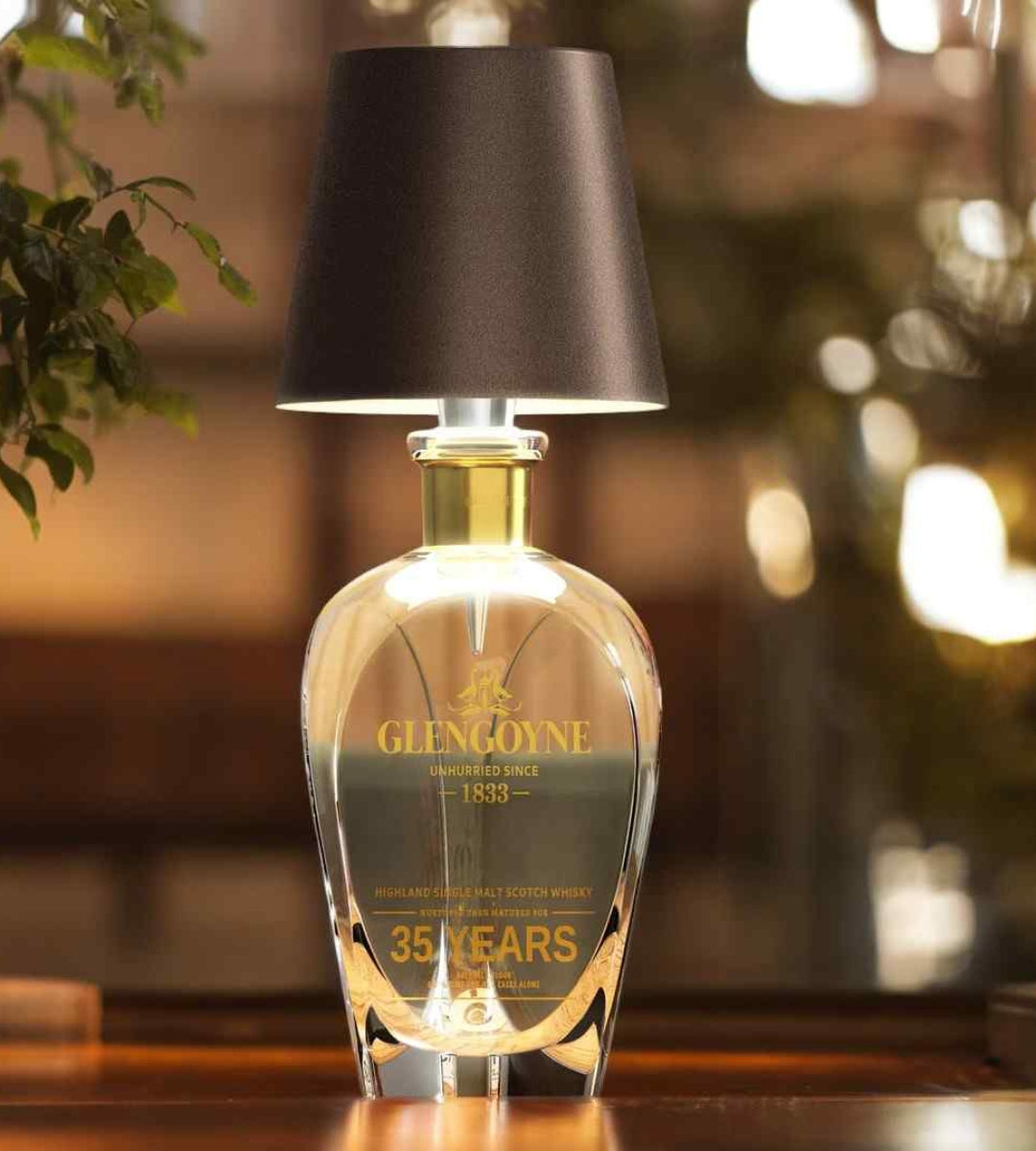 Rechargeable LED Bottle Lamp Adapter for Wine Bottles & Decorative Glass | Cordless Ambient Light Base for Home Decor & Dining