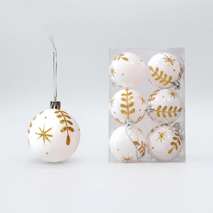 FLAKEORN – Christmas Table Baubles Set for Elegant Holiday Decor