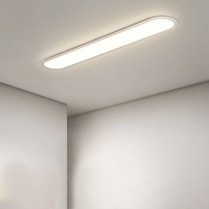 Oval LED Flush Mount Ceiling Light Fixture Modern Minimalist Metal & Acrylic Dimmable 16-31 Inch for Bedroom Living Room Dining Room