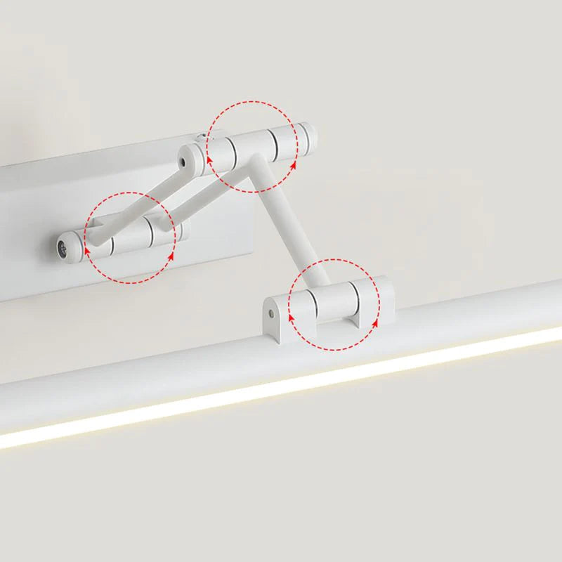 Adjustable Linear Wall Sconce LED Modern Minimalist Indoor Lighting Fixture for Hallway Bedroom Bathroom