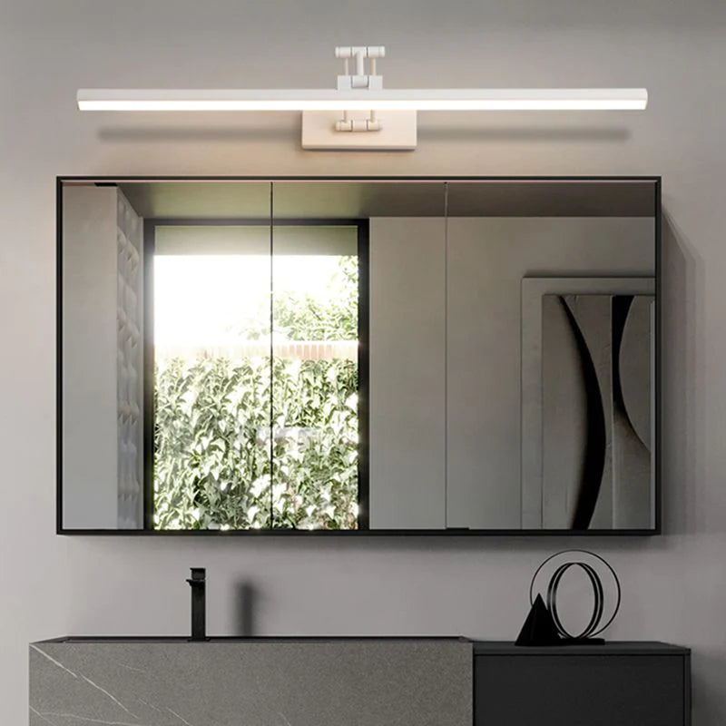 LED Vanity Light Fixture with 3 Color Modes for Bathroom Mirror 39 in Black Wall Mount IP44 Rated Modern Linear Lighting Bar for Makeup Groo