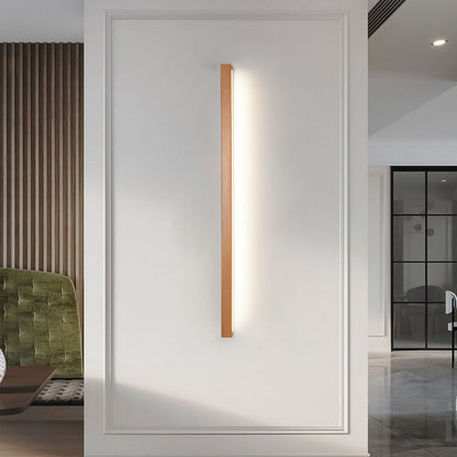 Wooden Vanity Light Bar LED Mirror Sconce with Acrylic Shade, Adjustable Color Temperature Wall Lighting for Bathroom & Bedroom