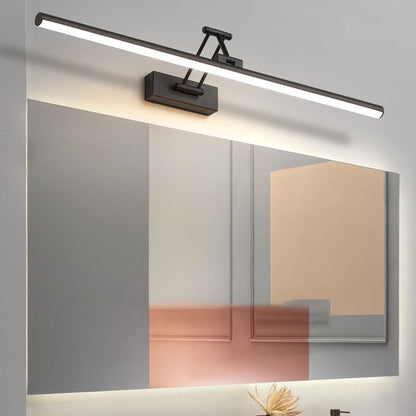 LED Vanity Light Fixture with 3 Color Modes for Bathroom Mirror 39 in Black Wall Mount IP44 Rated Modern Linear Lighting Bar for Makeup Groo