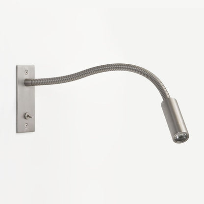 Adjustable Reading Wall Sconce Light with Spot Lamp Modern Minimalist Bedroom Metal Fixture Warm LED Bronze Nickel Chrome