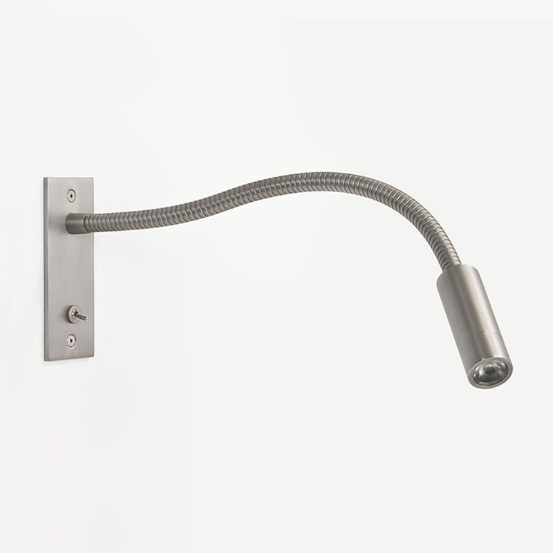 Adjustable Reading Wall Sconce Light with Spot Lamp Modern Minimalist Bedroom Metal Fixture Warm LED Bronze Nickel Chrome