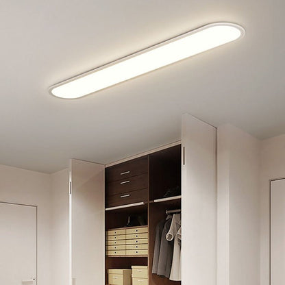 Oval LED Flush Mount Ceiling Light Fixture Modern Minimalist Metal & Acrylic Dimmable 16-31 Inch for Bedroom Living Room Dining Room