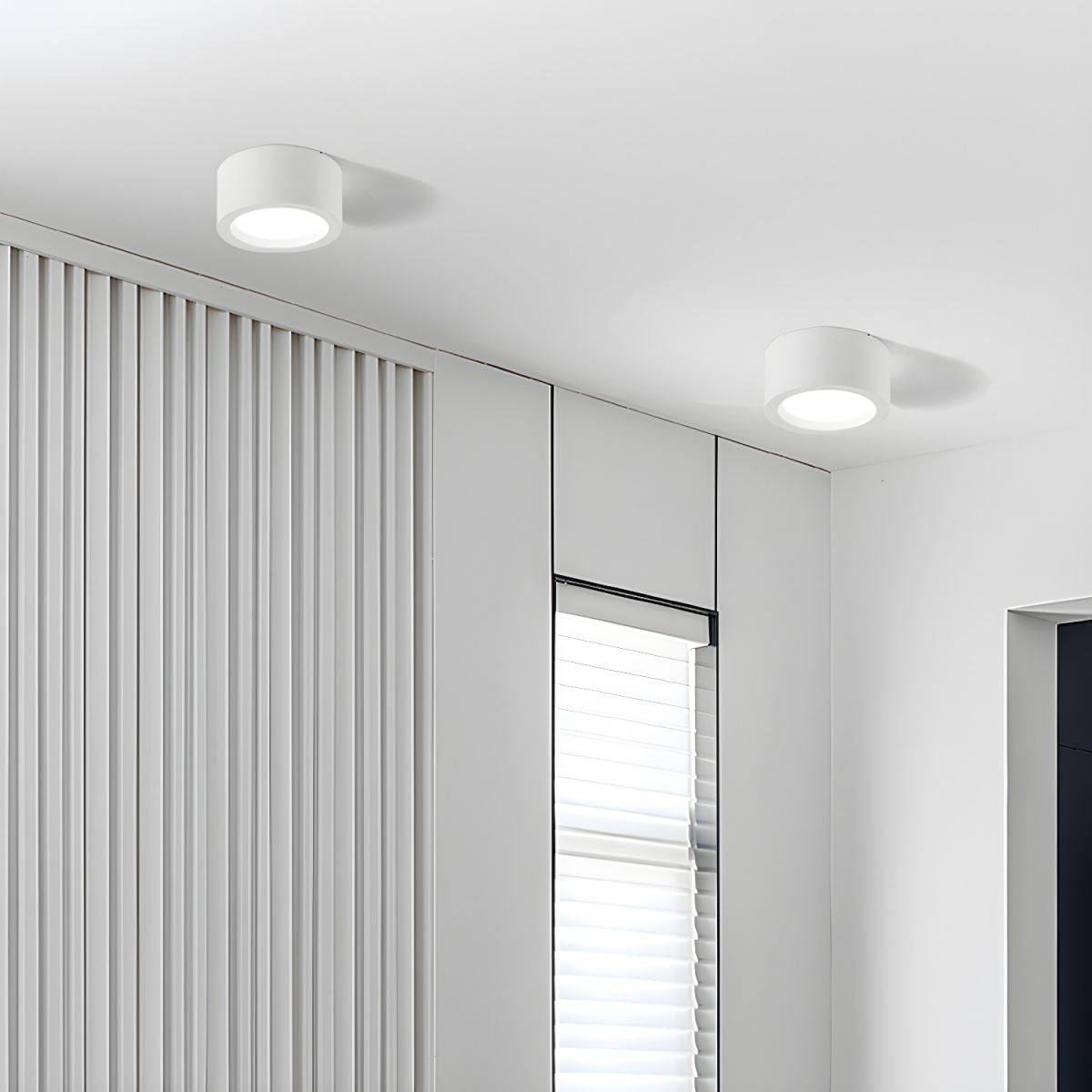 Flush Mount LED Ceiling Light – Ultra-Slim Profile, Modern Minimalist Design for Low Ceilings, Energy-Efficient Integrated Lighting