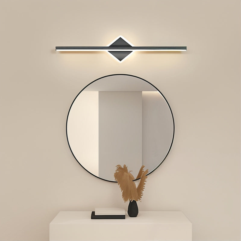 LED Wall Sconce Black & Gold Metal Modern Geometric Light Fixture for Living Room Bedroom Bathroom Warm White Accent Lighting
