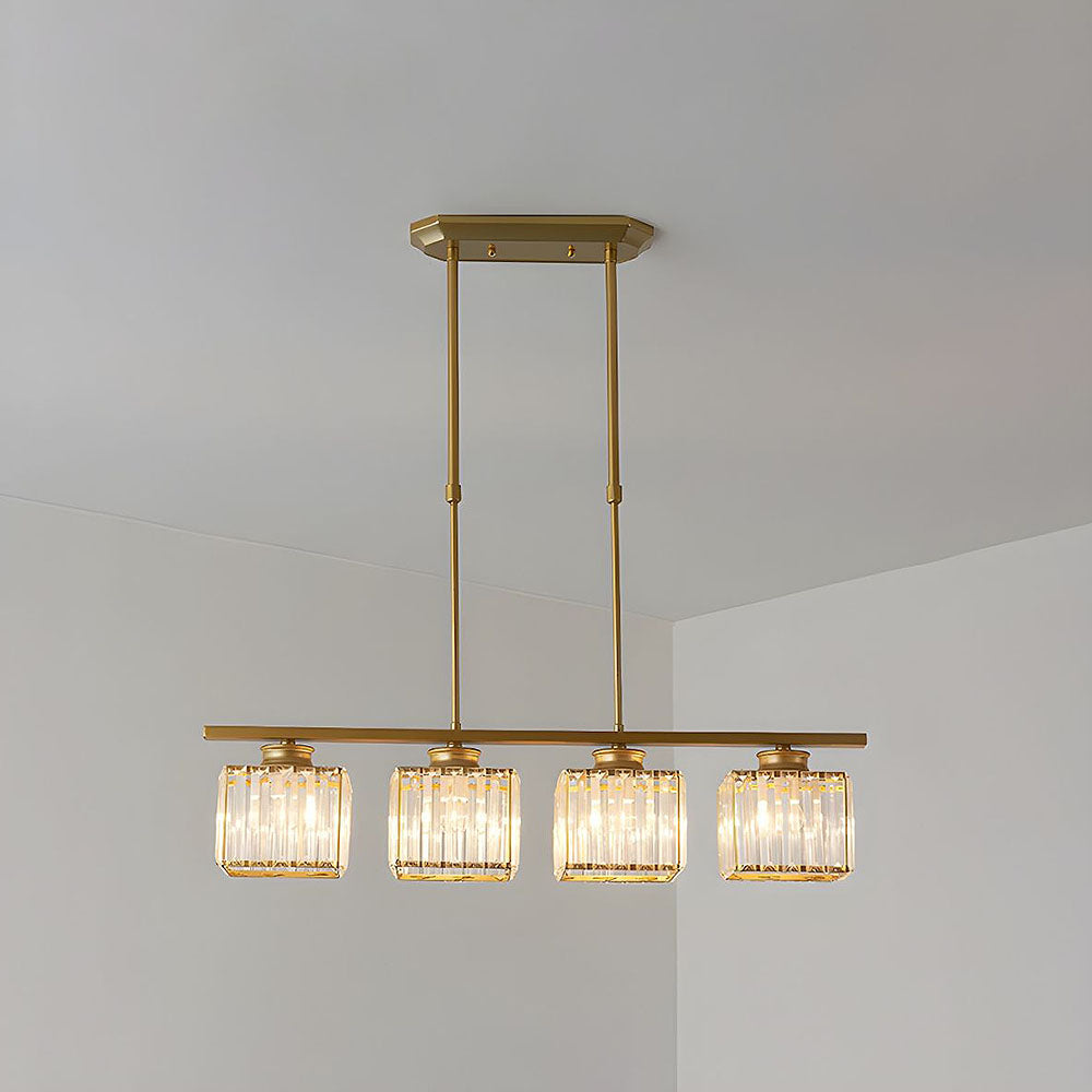 Multi-Light Overhead Fixture with Clear Glass Globes for Dining Tables & Islands – Adjustable Drop, Black Metal Frame, E27 Socket – Contempo