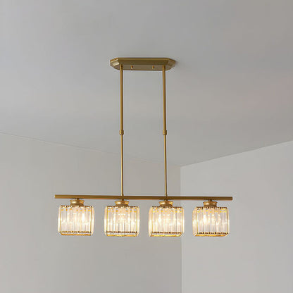 Multi-Light Overhead Fixture with Clear Glass Globes for Dining Tables & Islands – Adjustable Drop, Black Metal Frame, E27 Socket – Contempo