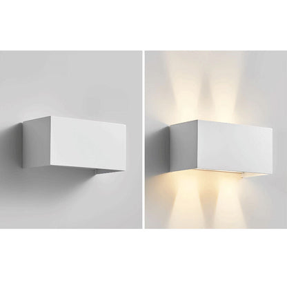LED Sconce Light Fixture 12W Integrated Aluminum 8×4 Inch Indoor Lighting Bedroom Entryway Corridor Accent