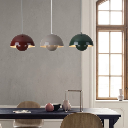 Hanging Planter Light Fixture with Built-In Pot for Indoor Plants & Modern Scandinavian Farmhouse Decor