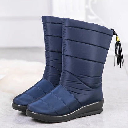 Insulated Winter Boots for Women – Plush Faux Fur Lining, Anti-Slip Sole, Wide Fit Snow Footwear for Hiking & Daily Wear