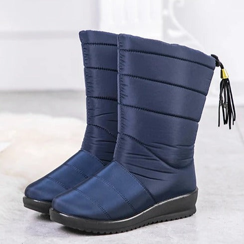 Insulated Winter Boots for Women – Plush Faux Fur Lining, Anti-Slip Sole, Wide Fit Snow Footwear for Hiking & Daily Wear