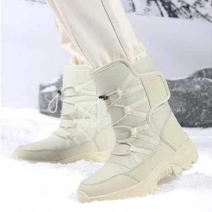 Waterproof Insulated Winter Boots for Men & Women – Slip-On Snow Boots with Plush Lining & Non-Slip Rubber Sole for Cold Weather Hiking &