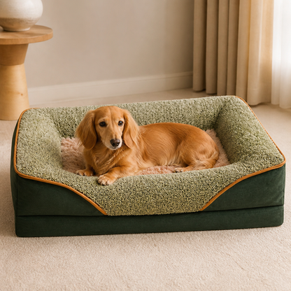 Ortekor Removable Washable Plush Bolster Bed
