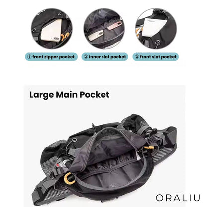 Adventure Ready | Waterproof Hiking Waist Bag with 5L Capacity & Organized Storage for Outdoor Enthusiasts