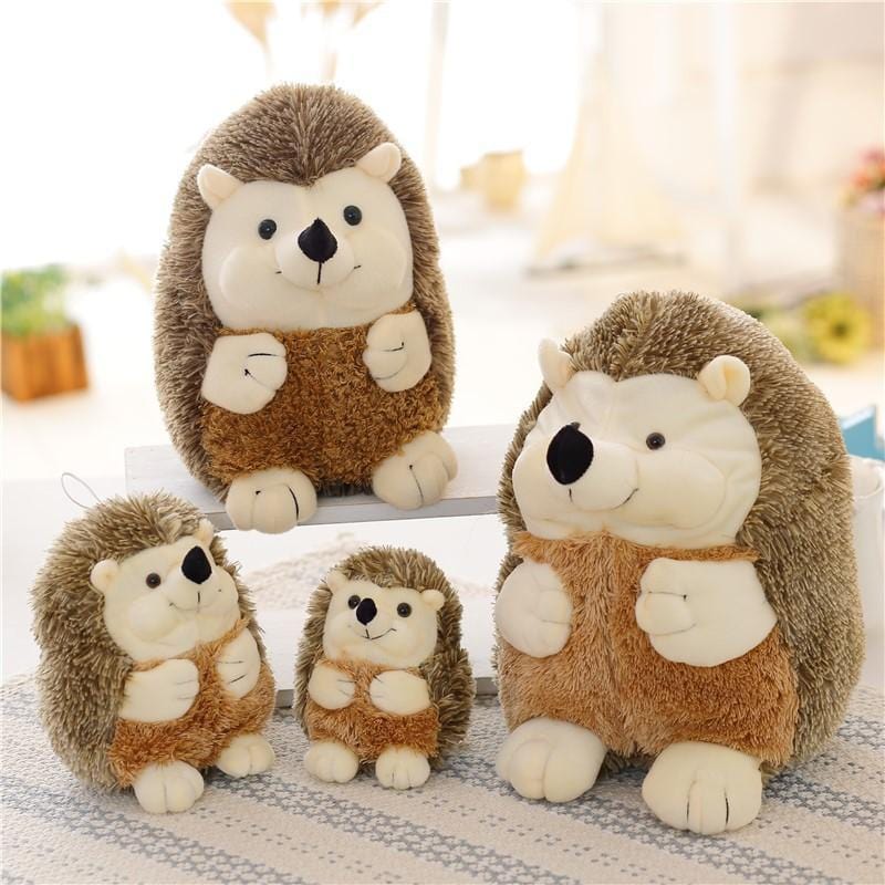 Plush Hedgehog Stuffed Animal Toy – Soft Cuddly Woodland Creature Doll for Kids Toddlers & Babies, Adorable Smiling Face with Sparkly