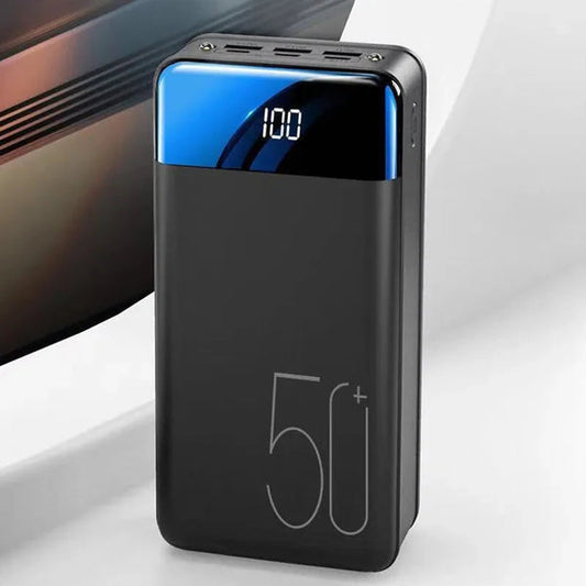 50,000 mAh Portable Charger for Laptop, Tablet & Phone – Fast Charging External Battery Pack with USB-C & USB-A Ports
