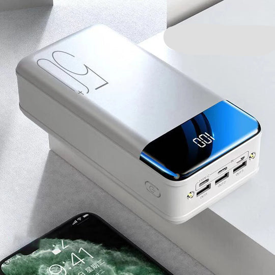 50,000 mAh Portable Charger for Laptop, Tablet & Phone – Fast Charging External Battery Pack with USB-C & USB-A Ports
