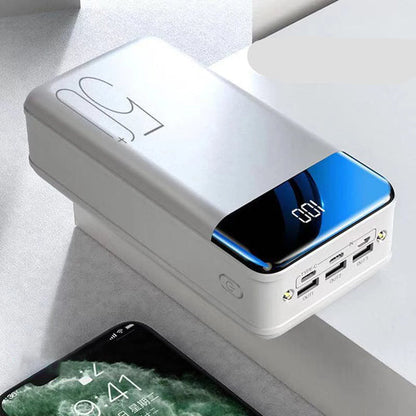 Compact LED Display Battery Bank Multi-Port Fast Charger for Phones Tablets Electronics Travel Emergency Backup