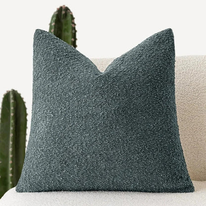 Textured Boucle Pillow Case 18×18 Inches Soft Cover for Couch Bedroom Chair Minimalist Neutral Decor Accent Throw Cushion for Modern Home
