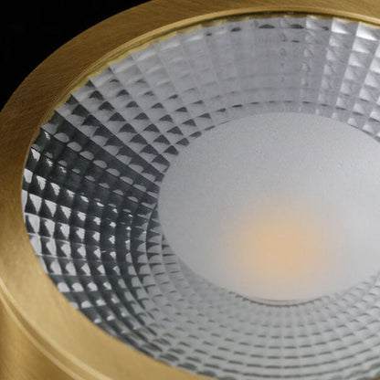 Recessed LED Ceiling Light Copper Finish 5 in Round Ultra Low Profile for Bedroom Entryway Kitchen
