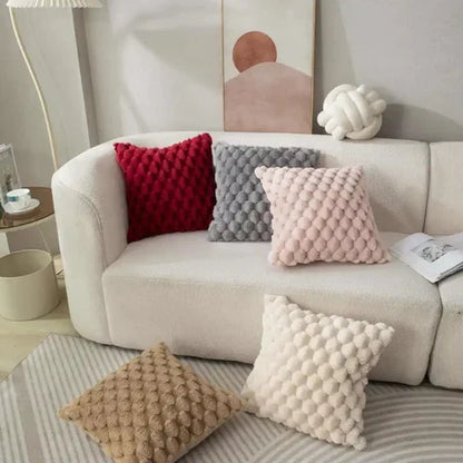 PuffWeave – Plush 3D Cushion Cover