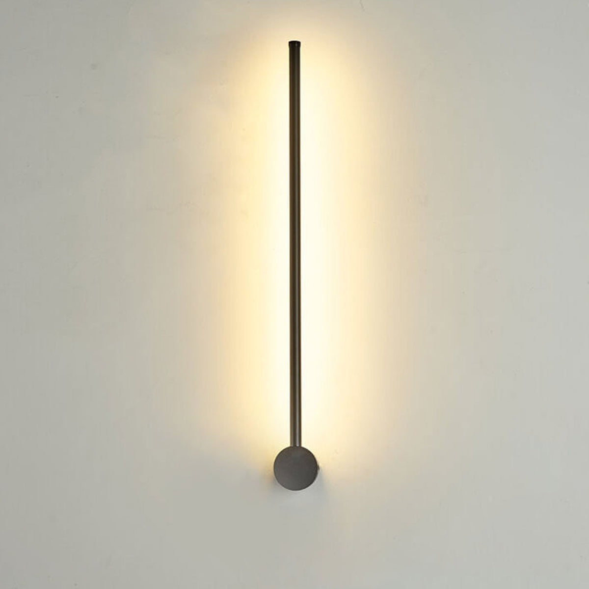 Vertical LED Sconce Aluminum Linear Strip Light Black Gold 31 in Bedroom Hallway Accent Lighting Indirect Glow Modern Minimalist Hardwired M