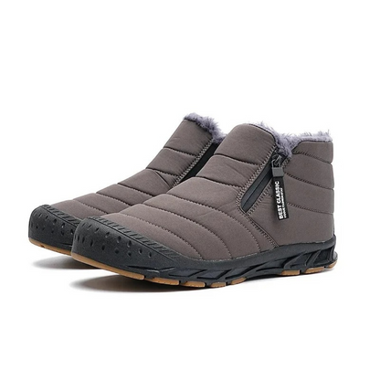 Men's & Women's Insulated Waterproof Winter Boots with Side Zipper for Snow & Ice | Fleece-Lined Slip-Resistant Shoes for Hiking, Walking