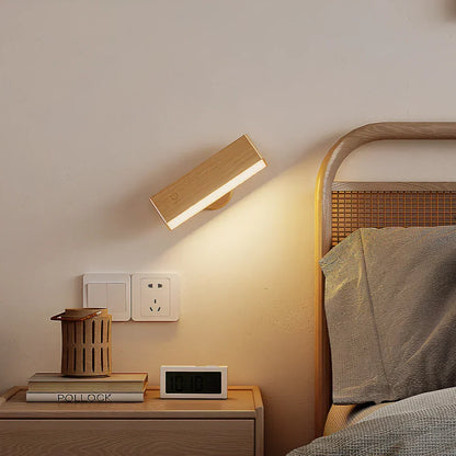 Magnetic Swivel Wall Light with 360° Rotation & Touch Dimmer – Rechargeable Cordless Reading Lamp for Bedroom, Living Room & Home Office