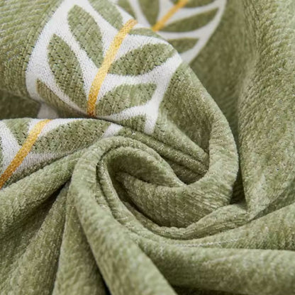 Flora Couch Cover - Premium Chenille, Leaf Pattern