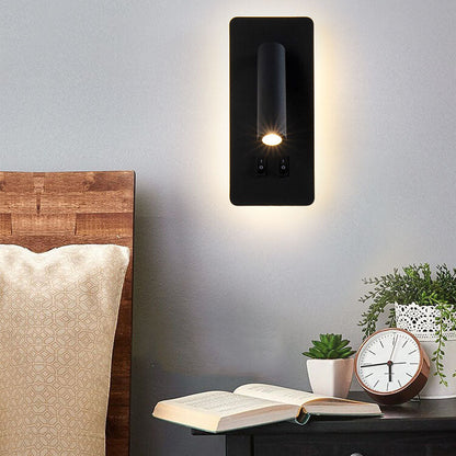 LED Wall Sconce Iron 7.5 inch Hardwired 15W Bedroom Hallway Living Room Modern Indoor Fixture White Black 110-120V Ambient Light