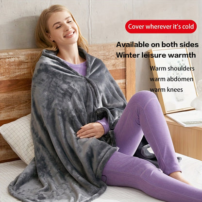 Ortekor CozyWrap | USB Heated Fleece Shoulder Wrap with Plush Comfort | Perfect for Home and Office Use