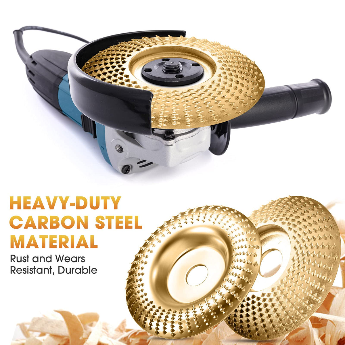 Wood Carving and Grinding Wheel with Tungsten Carbide Disc