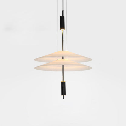 Modern LED Ceiling Fixture 26 Inch White Acrylic Adjustable Height for Kitchen Dining Bedroom Entryway Overhead Lighting Fixture