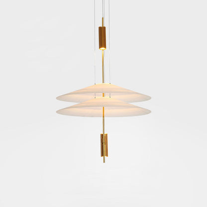 Modern LED Ceiling Fixture 26 Inch White Acrylic Adjustable Height for Kitchen Dining Bedroom Entryway Overhead Lighting Fixture