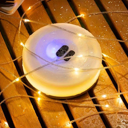 33 ft Rechargeable LED String Lights with 100 Bulbs – 8 Modes, Waterproof for Outdoor, Camping, Patio & Garden Decor