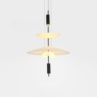 Modern LED Ceiling Fixture 26 Inch White Acrylic Adjustable Height for Kitchen Dining Bedroom Entryway Overhead Lighting Fixture