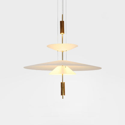 Modern LED Ceiling Fixture 26 Inch White Acrylic Adjustable Height for Kitchen Dining Bedroom Entryway Overhead Lighting Fixture