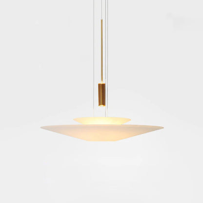 Modern LED Ceiling Fixture 26 Inch White Acrylic Adjustable Height for Kitchen Dining Bedroom Entryway Overhead Lighting Fixture